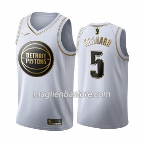 Maglia NBA Detroit Pistons Luke Kennard 5 Nike 2019-20 Bianco Golden Edition Swingman - Uomo